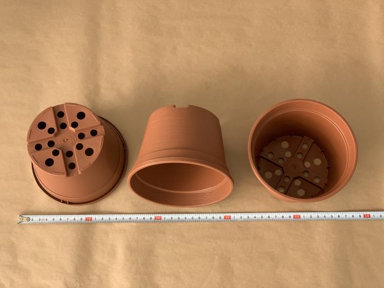 Mezzo vaso basso per Cattleya diametro 14 cm (color terracotta)